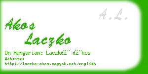 akos laczko business card